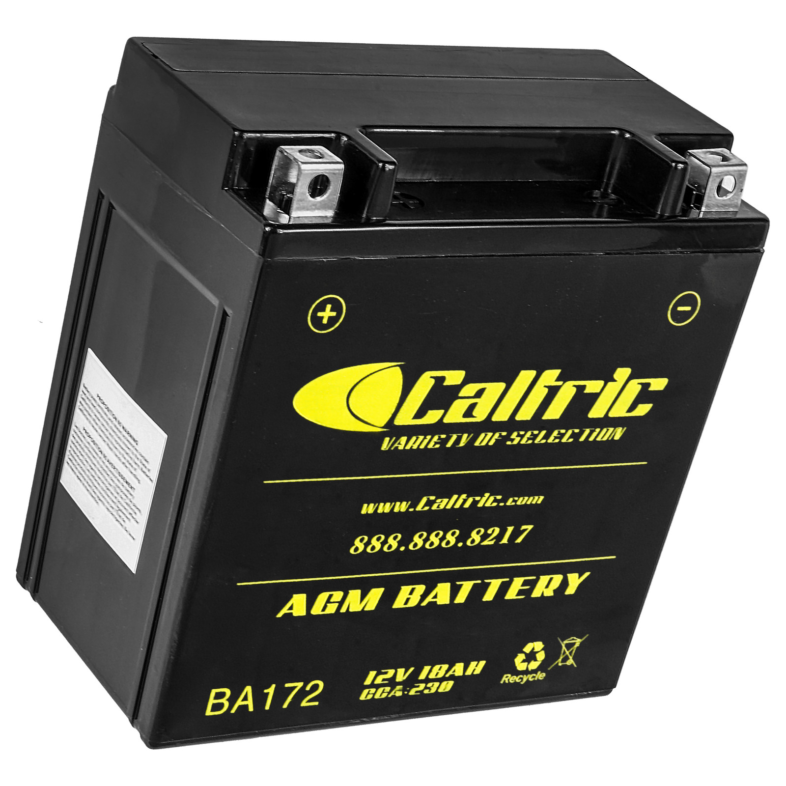 Caltric AGM Battery for Polaris 4012638 4013045 AGM Battery 12Volt 18 Ah