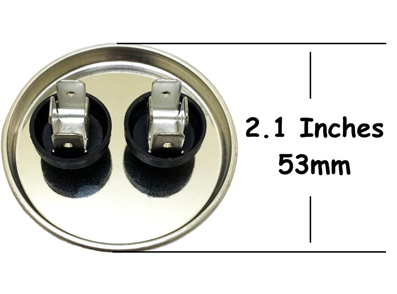 Round HVAC 25 uF/MFD Motor Run/Start Capacitor for AC Compressor and Condenser