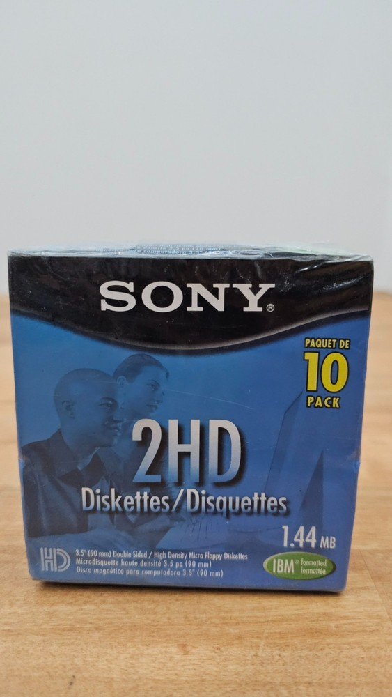 Sony 2HD Floppy Diskettes 1.44MB 10 pack