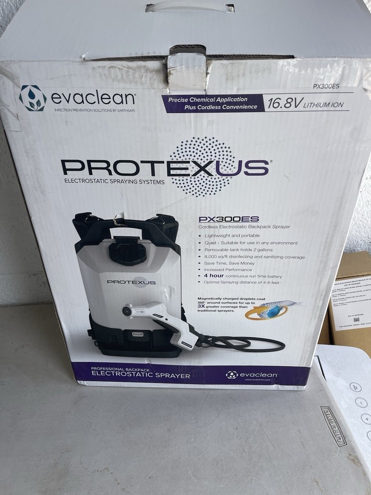 Evaclean Protexus PX300ES Cordless Electrostatic Backpack Sprayer