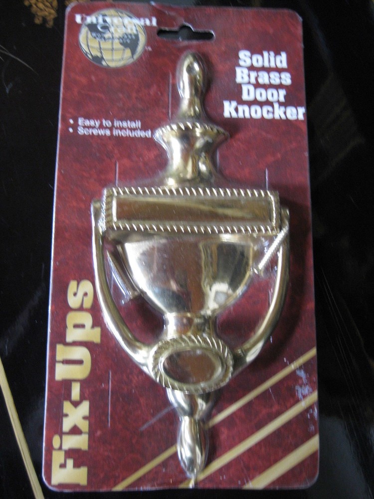 Universal Craft Solid Brass Door Knocker New