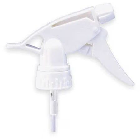 9-1/4"White, Plastic Upside Down Trigger Sprayer, Pk12, 110533