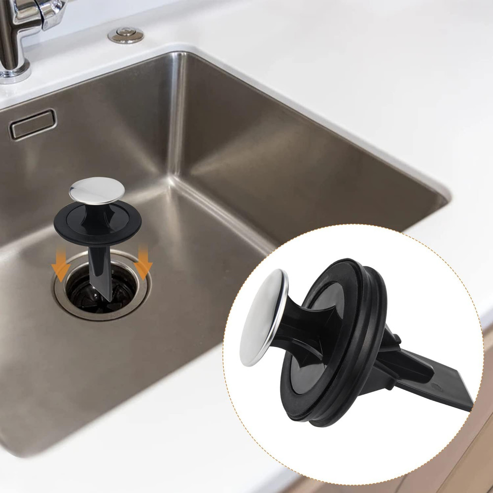 Upgraded EPDM Rubber Splash Guard for Insinkerator Evolution with Sink Stopper