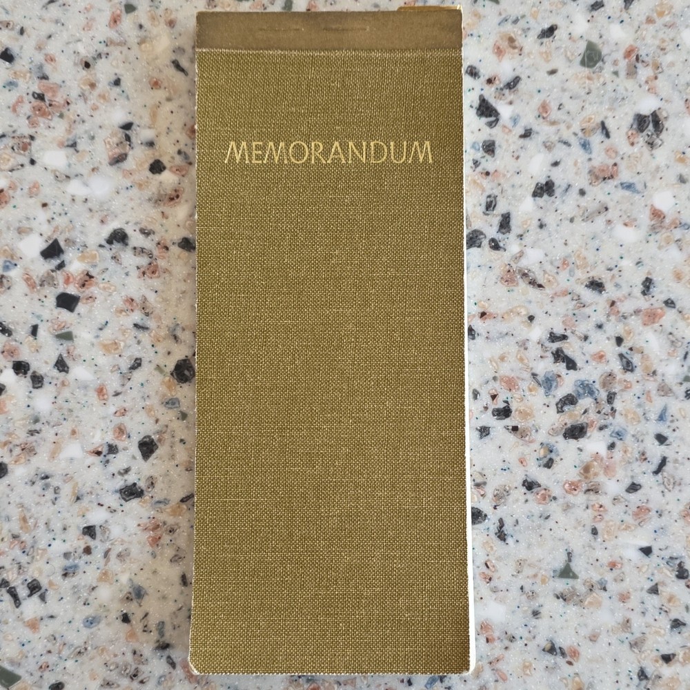 Hallmark Fabric Cover Memorandum Notebook Blank Notepad Journal