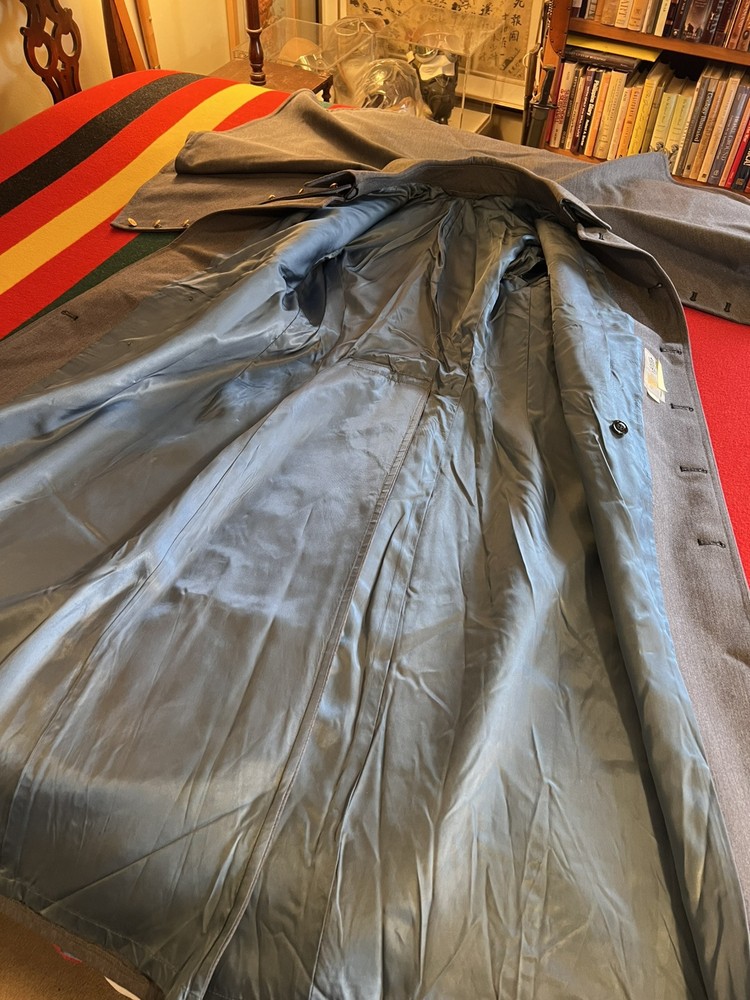 West Point USMA Long Overcoat & Cape & REGIMENTAL ADJUTANT Chevrons. MINT!!!