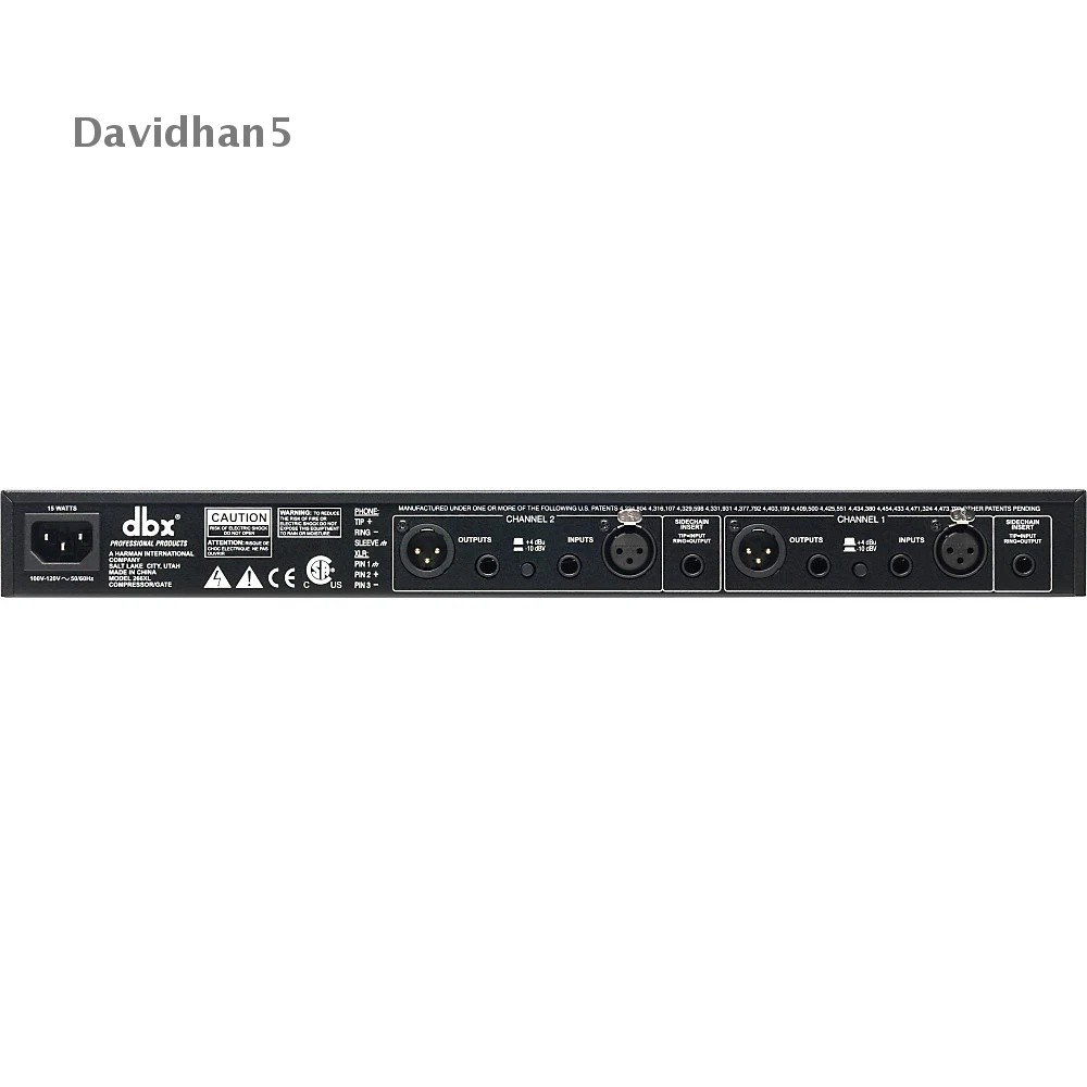 DBX 266XS 2-Channel Compressor/Gate Rack Mount Pro Audio Dynamics Processing New