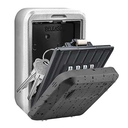 BenRich Key Safe Box Waterproof with Combination Lock 4 Digit - Resettable