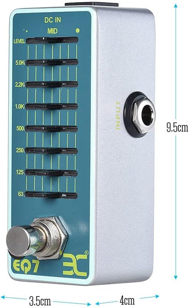 7 Band EQ Equalizer Mini Guitar Pedal