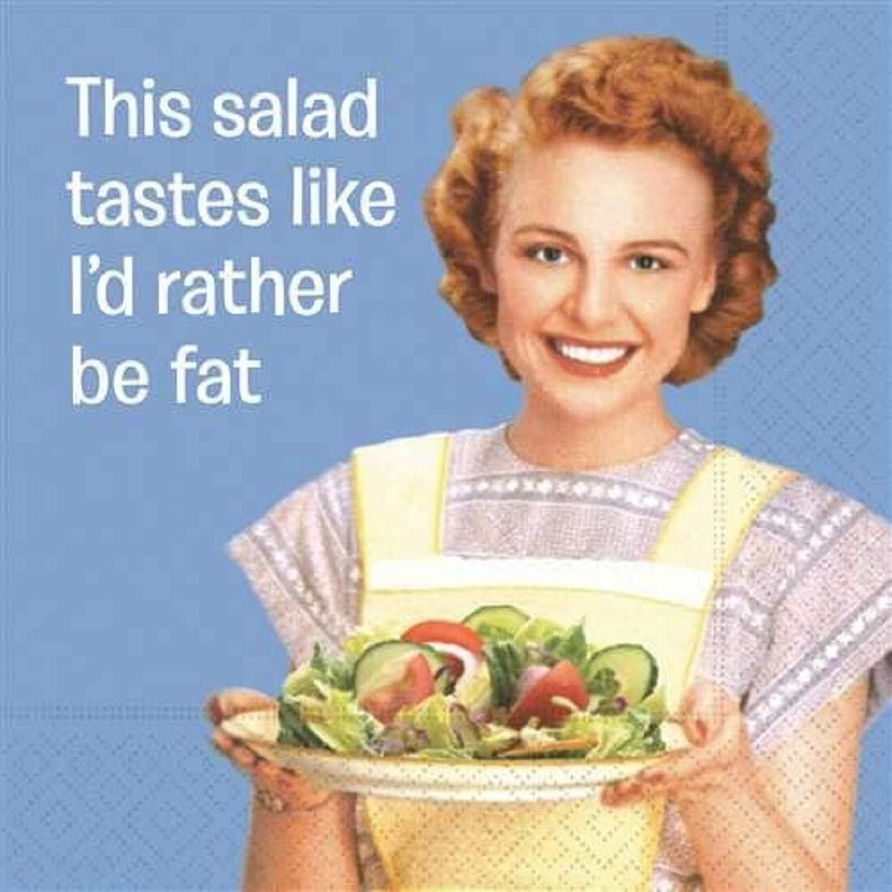 I'd Rather Be Fat Cocktail Napkins