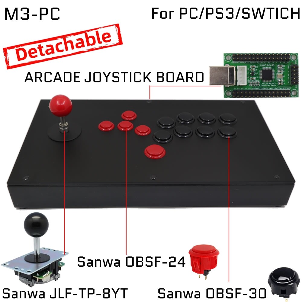 FightBox M3 Arcade Game Controller for PC/PS/XBOX/SWITCH