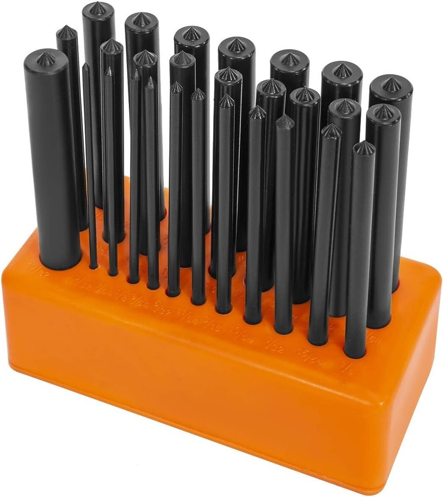 Versatile 28pc Transfer Punch Set with Storage Holder - Ideal for Craftsmanship
