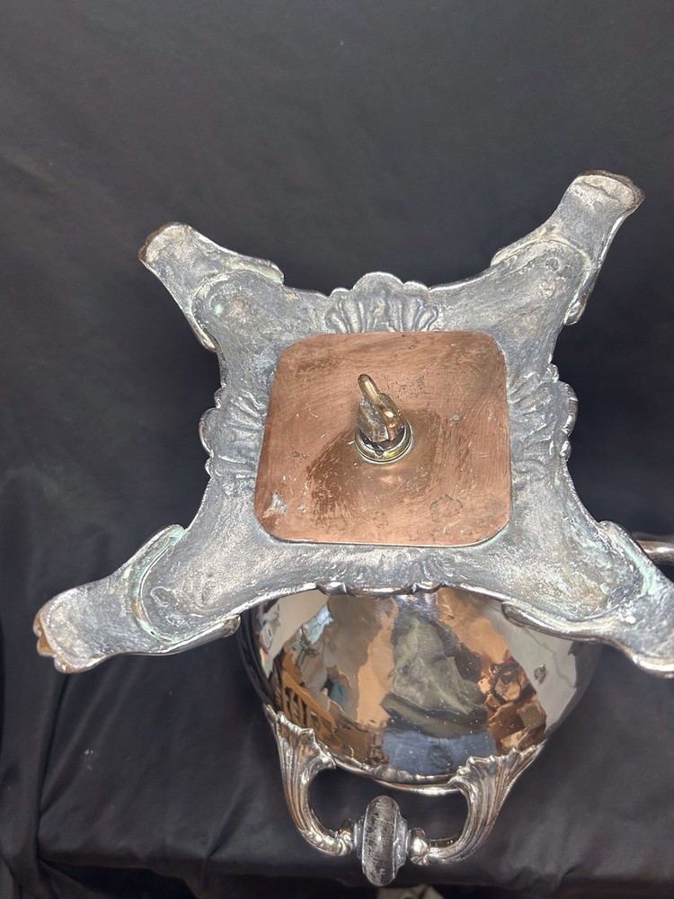 Antique Victorian Era Silver Plate Large Coffee, Tea Urn