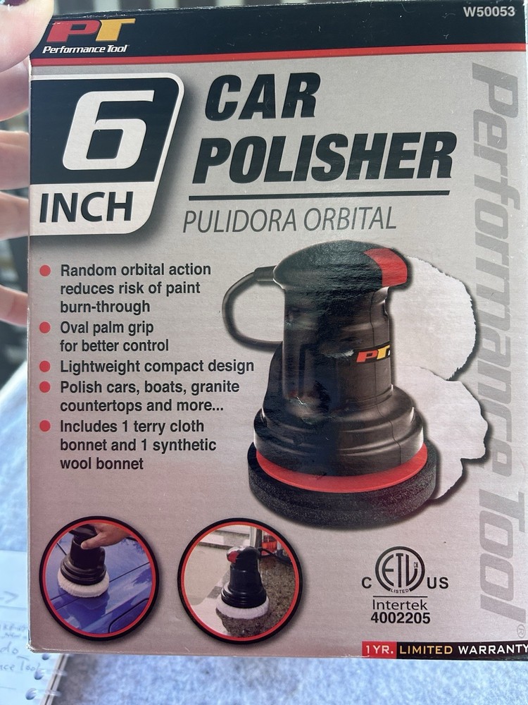 Performance Tool Six 6 inch Car Polisher Buffer with extras