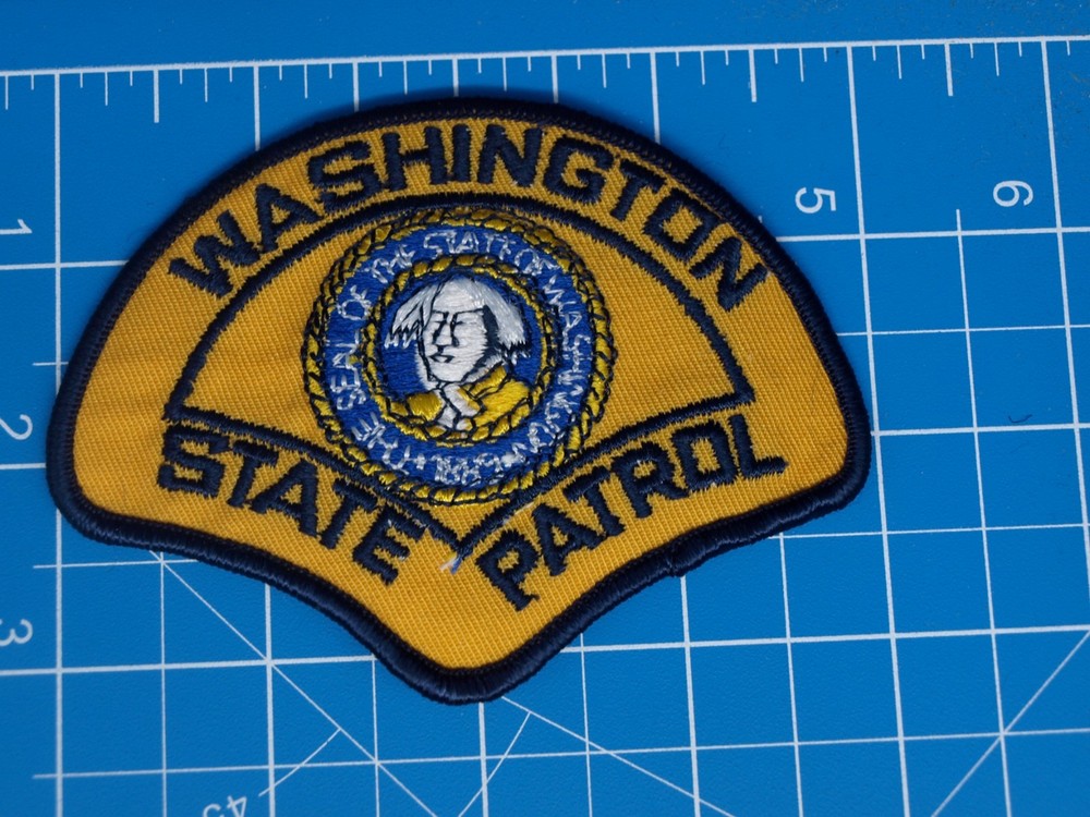 Washington State patrol Police patch small-S