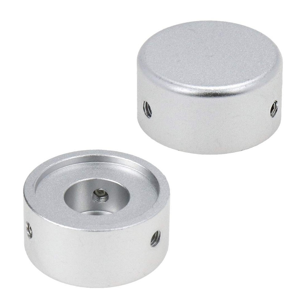 Bitray Guitar Effect Footswitch Topper Pedal Button silver