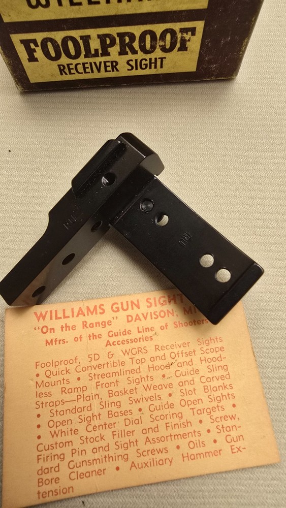 Williams foolproof FP model T/C receiver sight