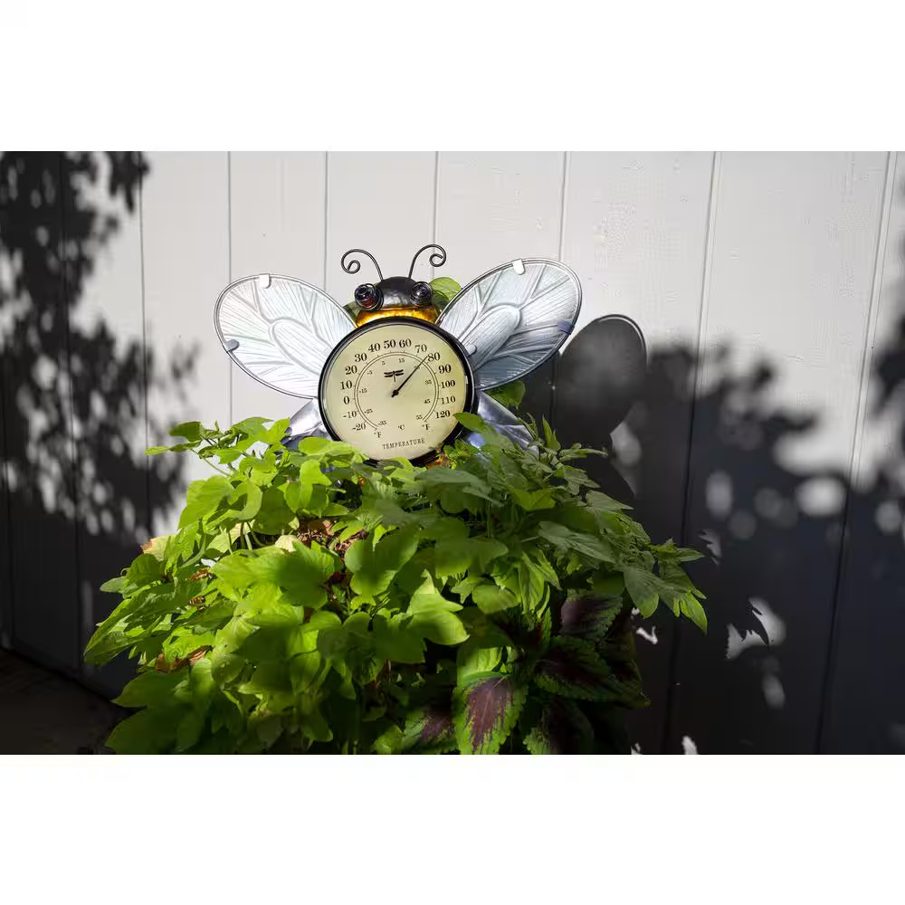 Bee Analog Outdoor Wall Thermometer