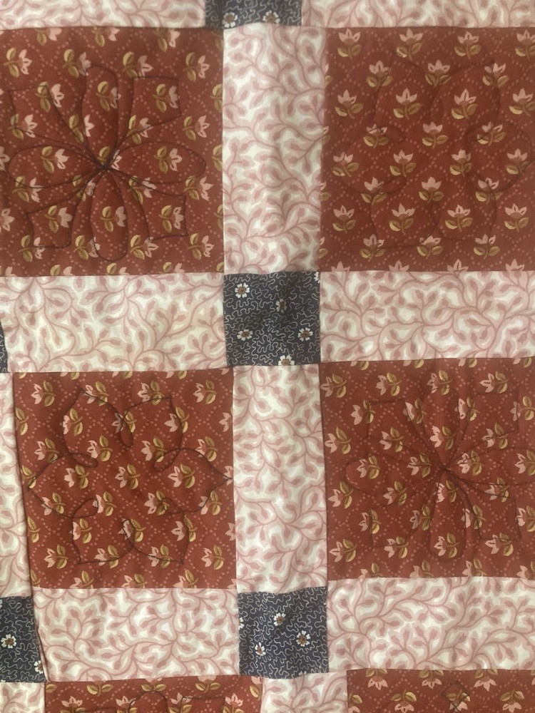Handmade Patchwork Lap Quilt 32” X 48”