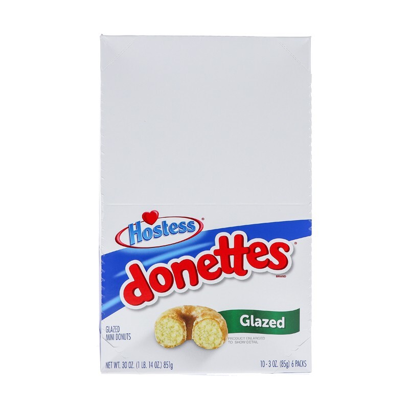 Hostess Donettes Mini Glazed Donut 10 Count - 3.7 oz