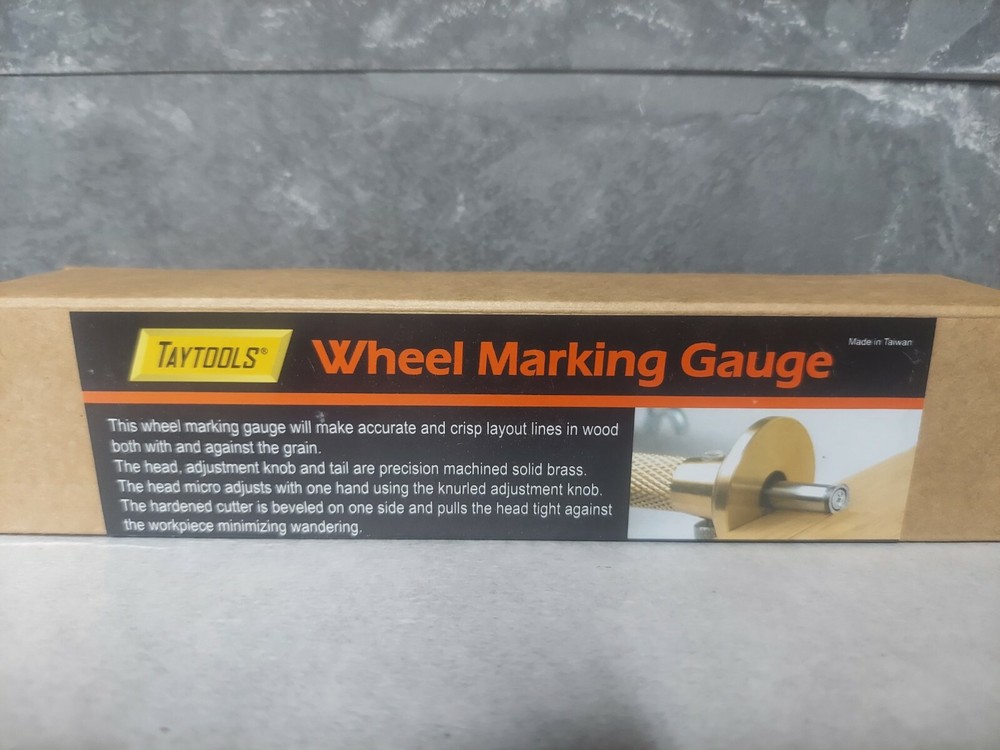 Taytools MGB Solid Brass Wheel Woodworking Precision Marking Cutting Gauge