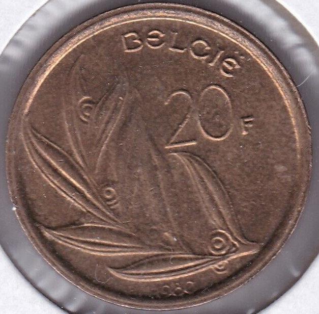 1980 Belgium 20 Franc