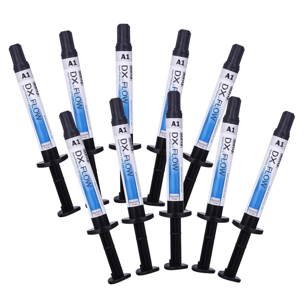 Dental Dentex A1 Medium Flow Flowable Light Cure Composite Resin Syringe