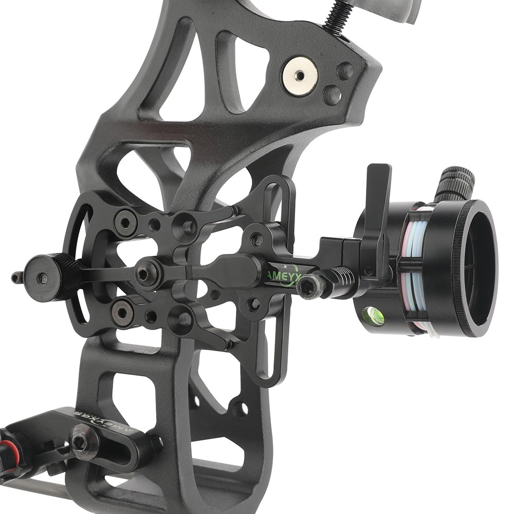 Compound Bow Sight 2 Pin 0.019" Micro Adjustable Archery Shooting Target Hunting
