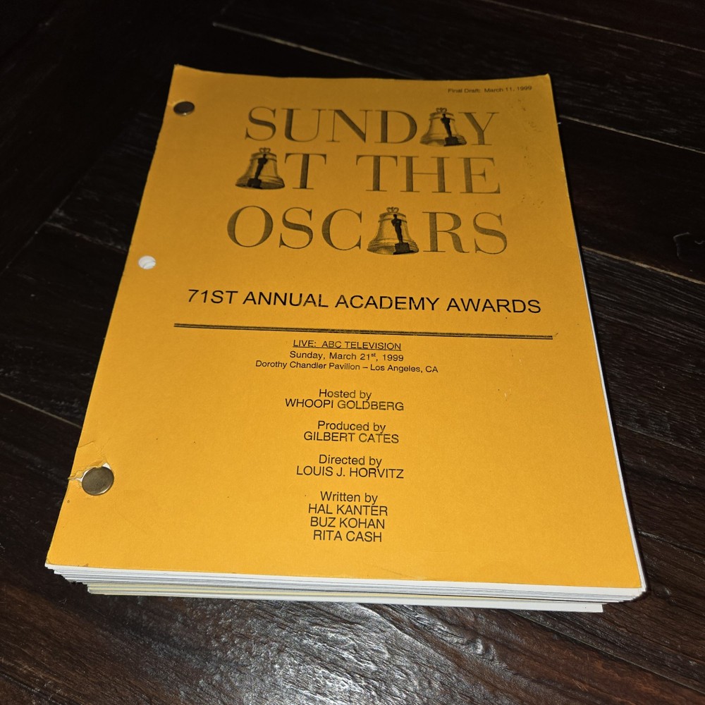 71ST ACADEMY AWARDS / 1999 TV Production Script