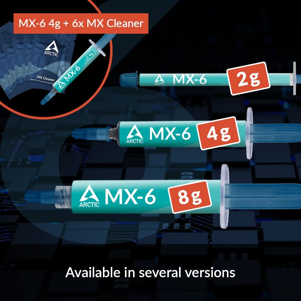 ARCTIC MX-6 8 g - Ultimate Performance Thermal Paste for CPU Consoles Graphic...