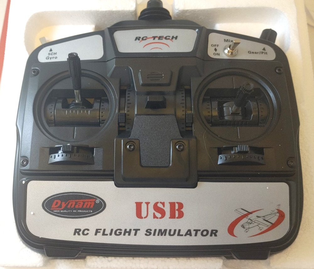 Dynam Simulator USB R/C Flight Simulator Radio Remote Control