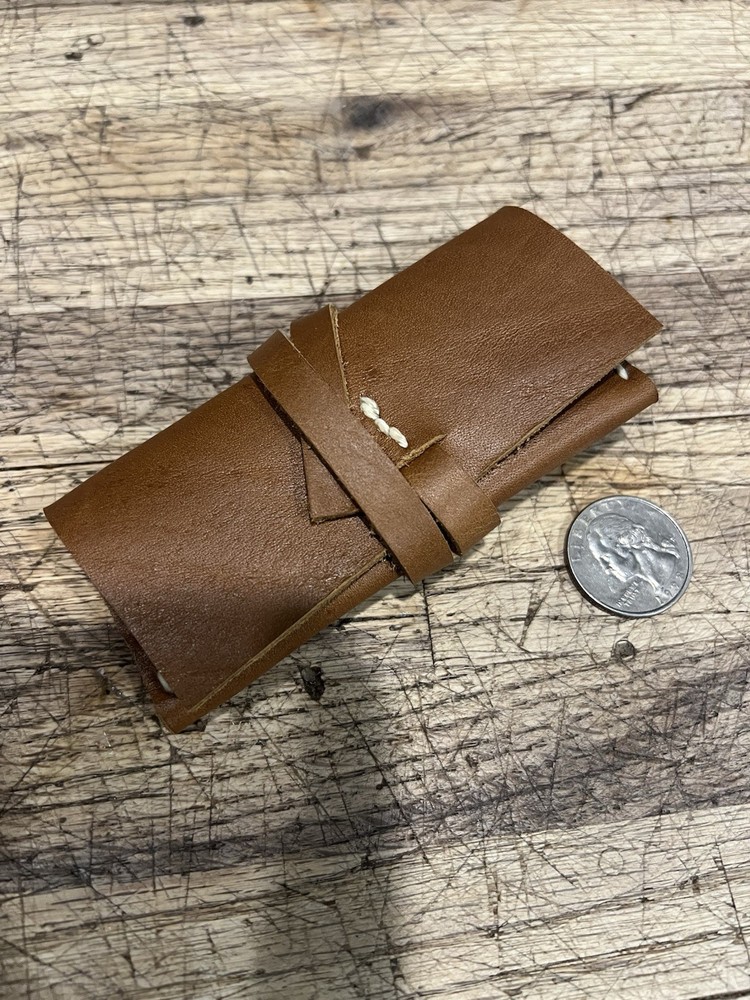 Leather Flint Wallet Muzzleloader Black Powder