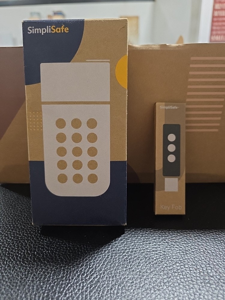 SimpliSafe home security system in its packaging