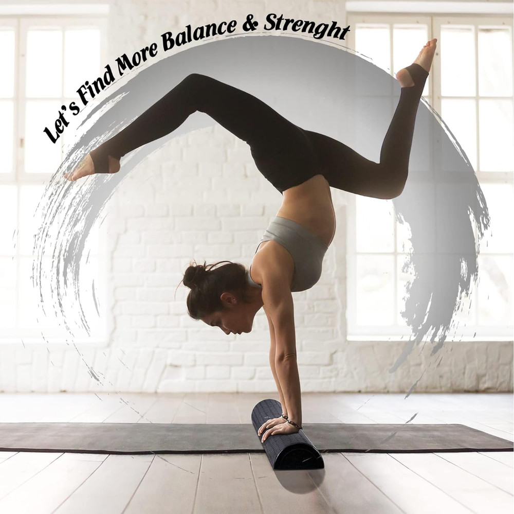 High-Density EPP Half round Back Roller Foam, Exercise Foam Roller for Yoga, Pil