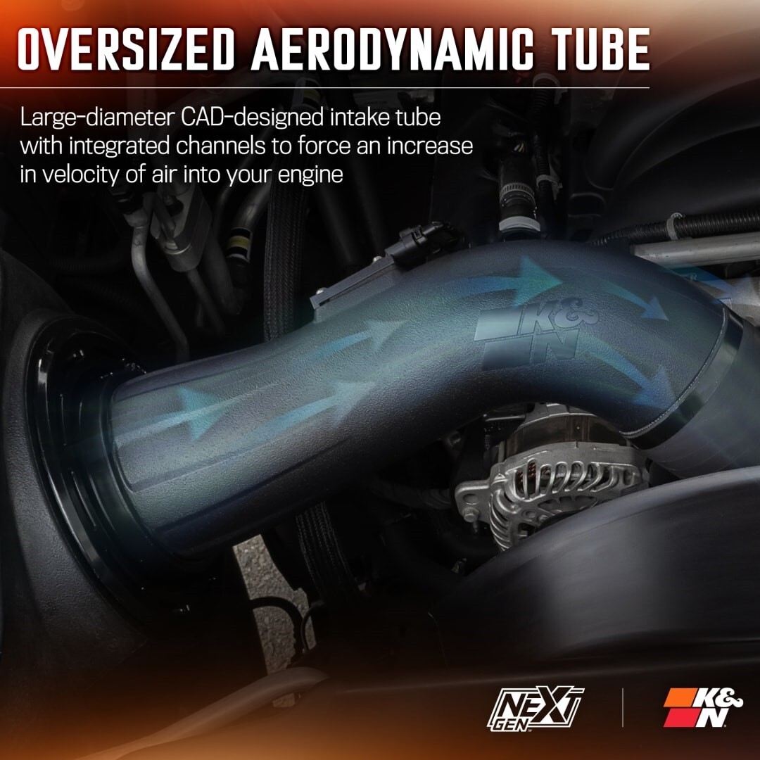 K&N NextGen Cold Air Intake for 2020-2025 Sierra Silverado 2500/3500HD 6.6L GAS