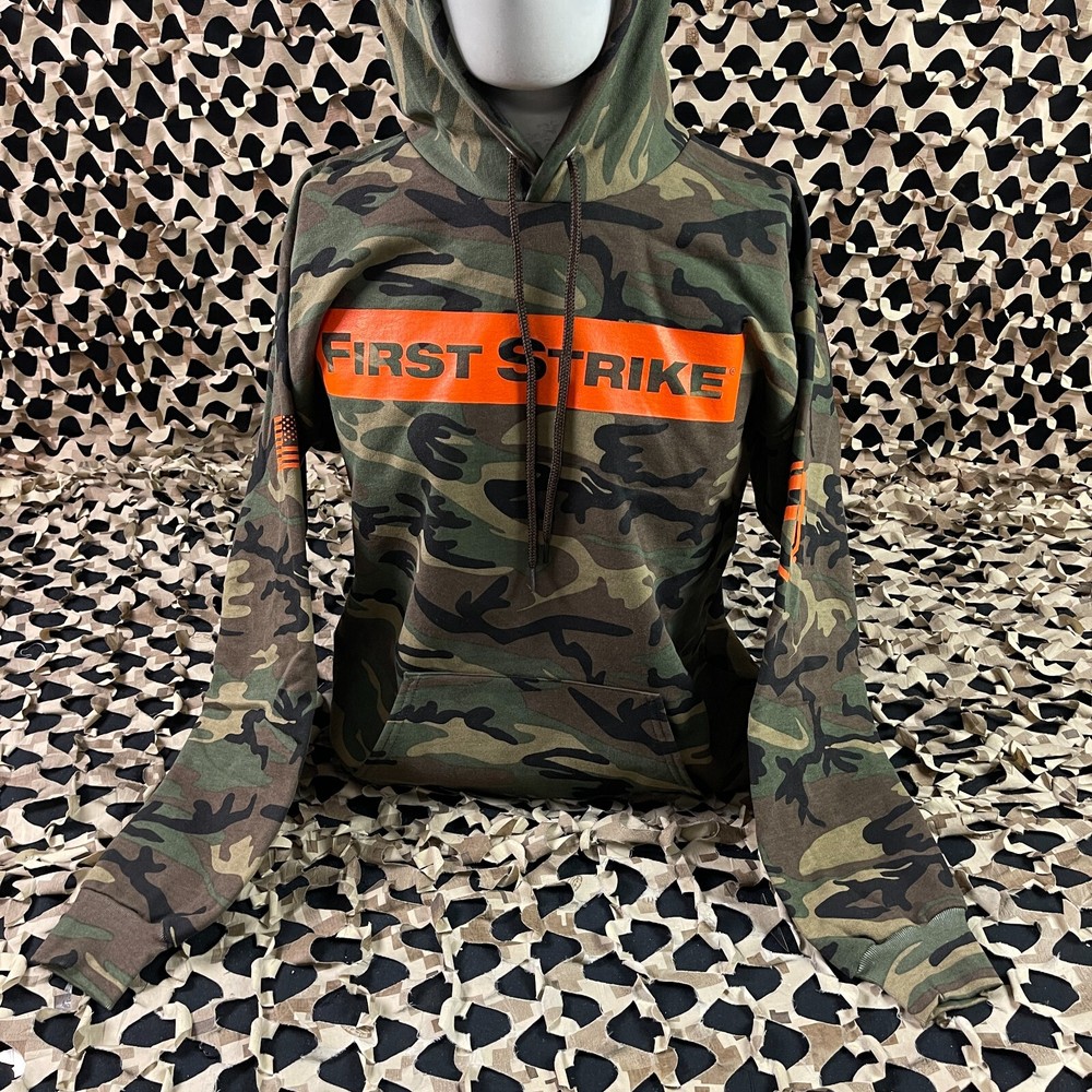 NEW First Strike Pull Over Hooded Sweatshirt - Camo - X-Large