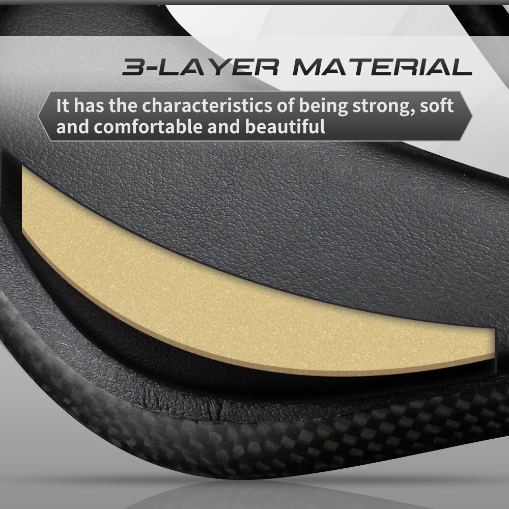 Carbon+Soft Leather Gel Racing Bike Saddle MTB Front Seat Mat 280*145mm RXL SL