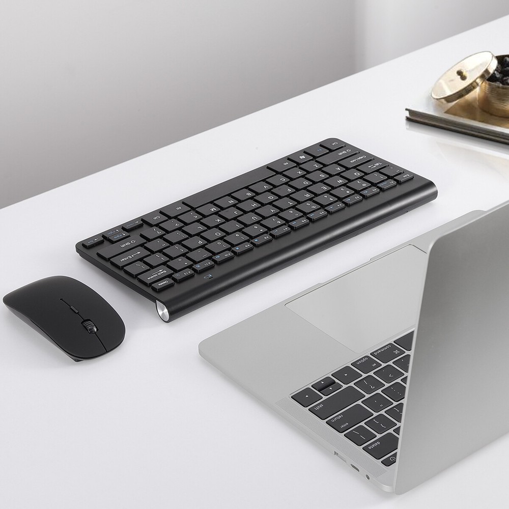 Wireless Keyboard And Mouse Combo Set USB Mini 2.4Ghz For Mac Apple PC Computer