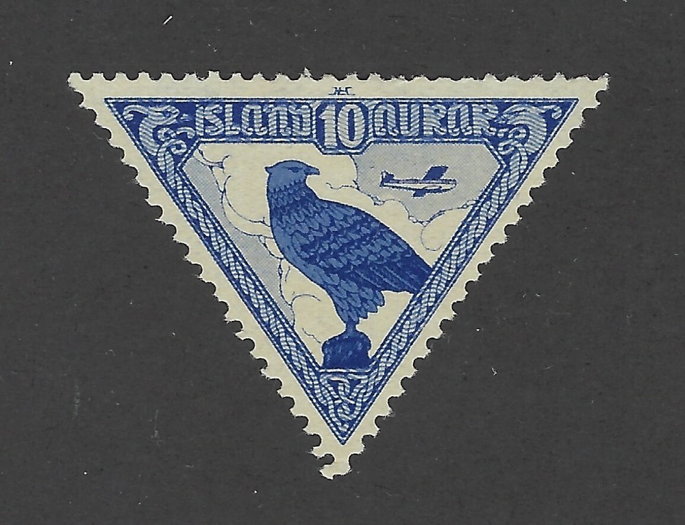 Iceland Scott C3 Mint Hinged - Bird, Triangle