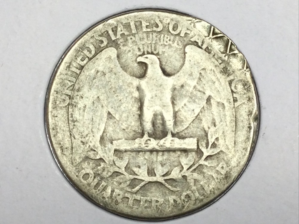 1945 Washington Quarter mint error