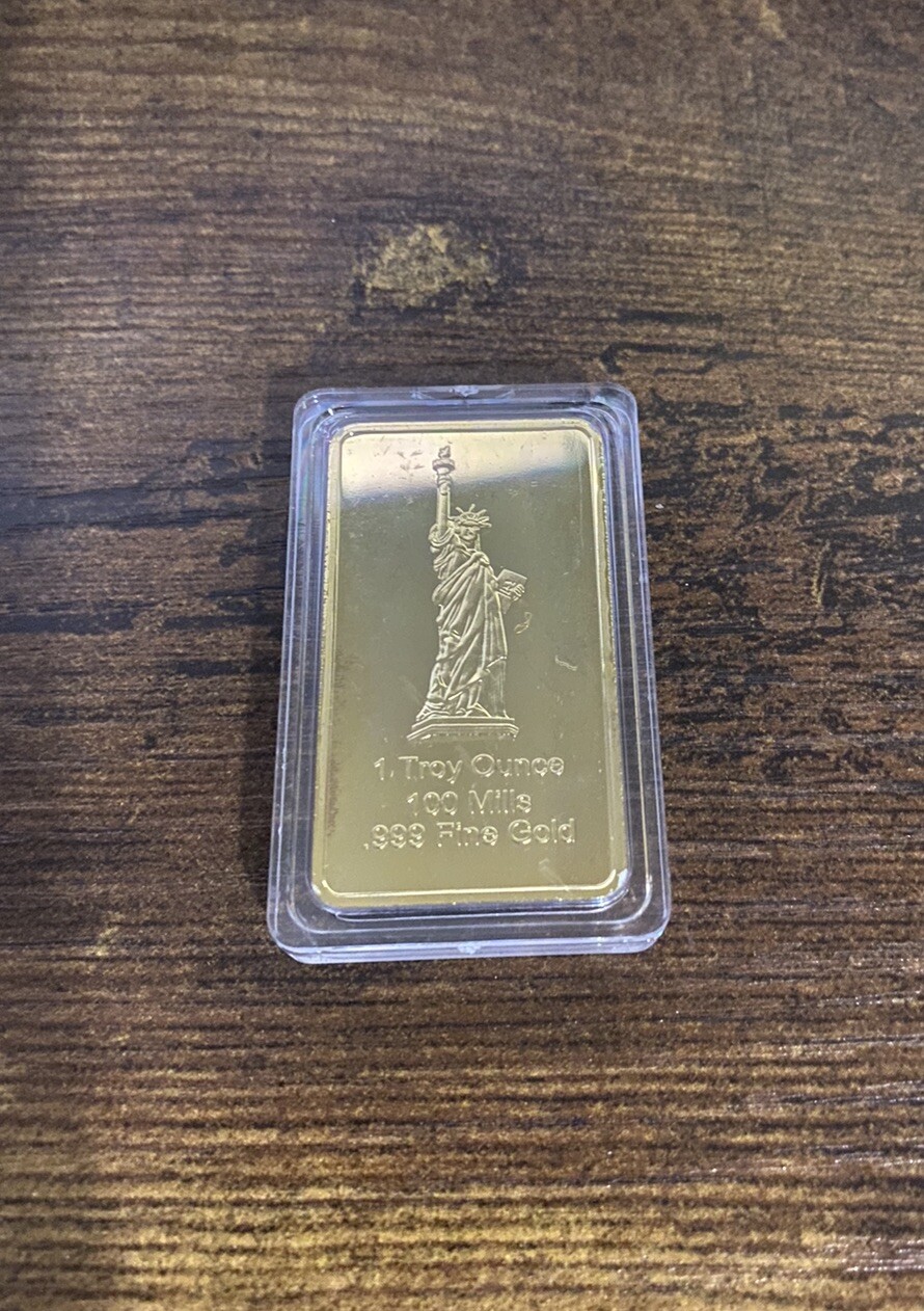 Fake Gold Liberty Bar