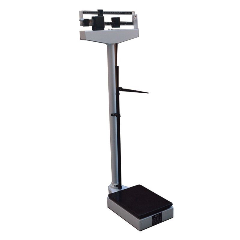 Double Scale Height & Weight Scale Pull Rod Physician Mechanical Scale 400 lb