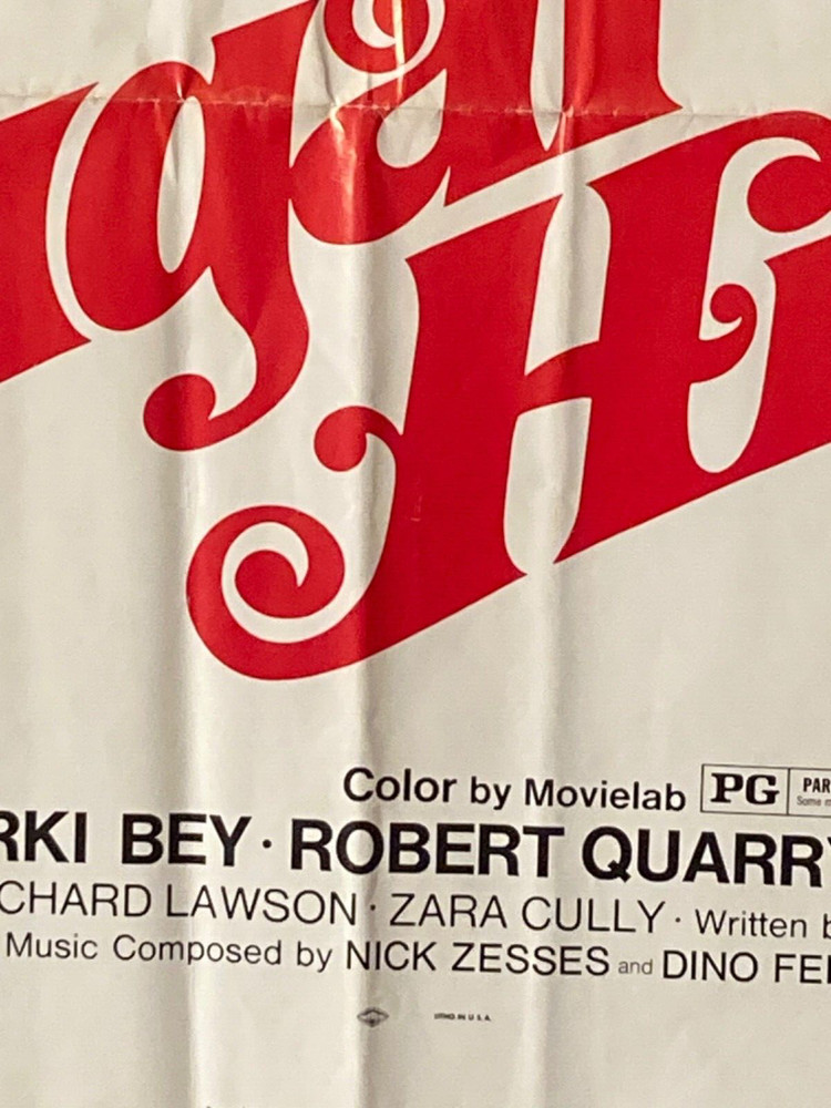 Sugar Hill 1974 One Sheet Movie Poster Zombie Hit Men Blaxploitation Zombies