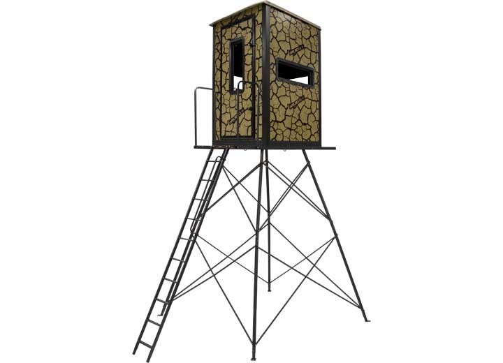 Muddy MUD-BBBST1000-10C Gunner Box Blind Steel Wall Constuction Cracked Mud Camo
