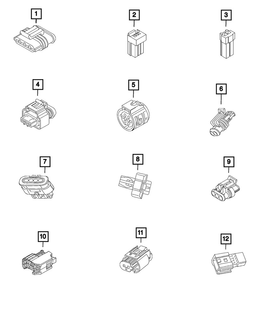 Genuine Mopar Electrical Connector 68600646AA