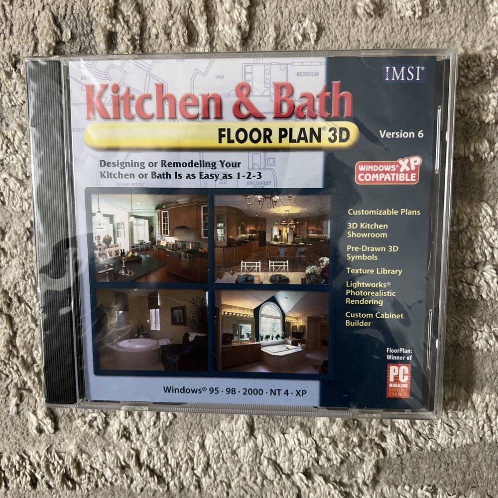 IMSI Kitchen & Bath Floor Plan 3D Version 6 New!