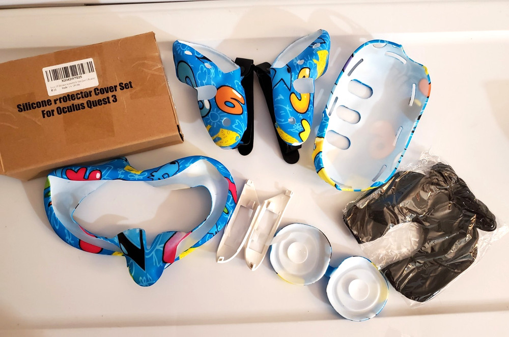 Silicone Cover Set Compatible with Oculus Quest 3