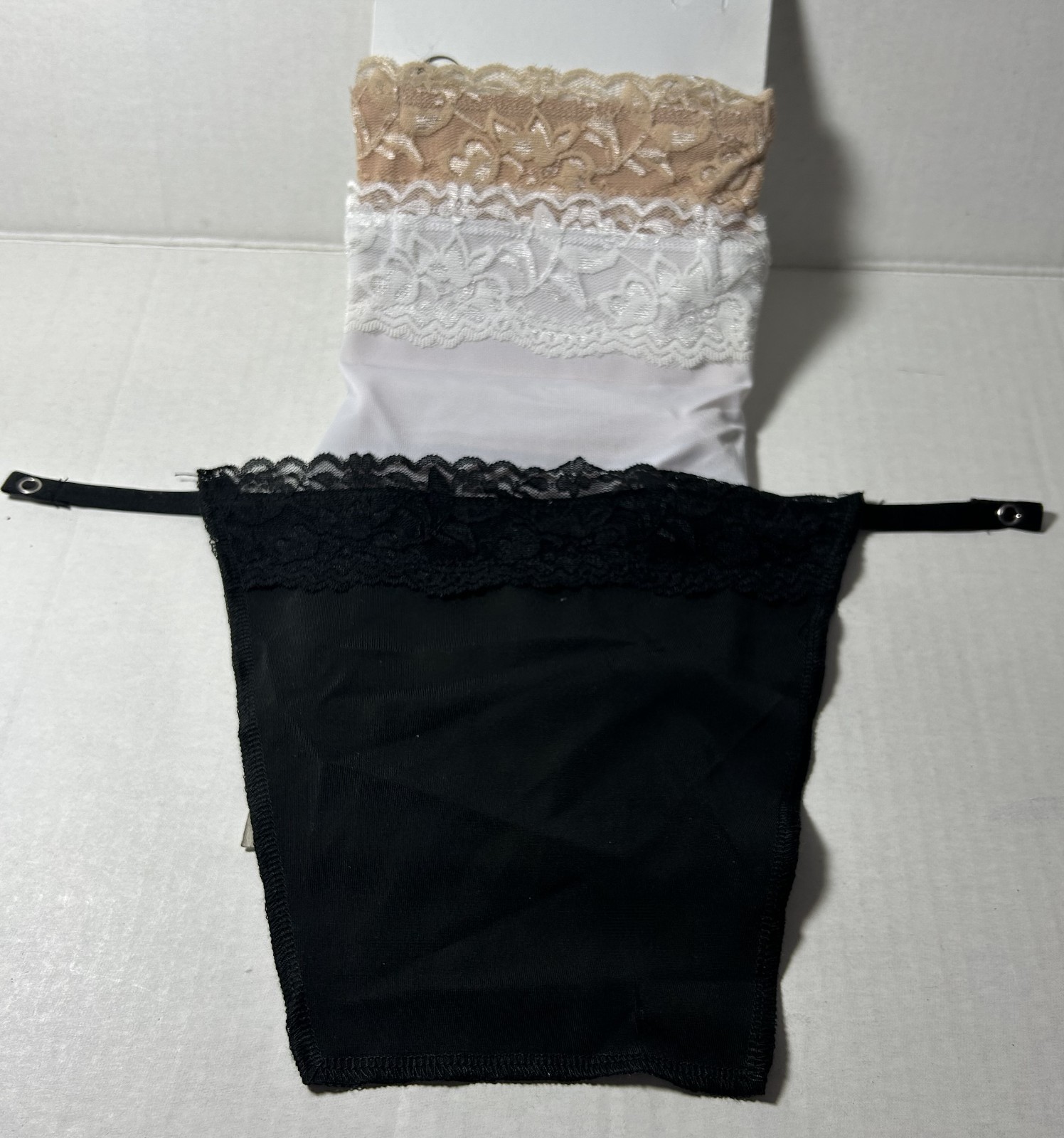 As seen on TV Cami Secret Clip on Camisoles White Black tan Adjustable One Size