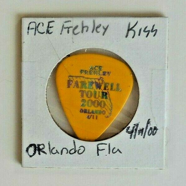 Kiss  Ace Frehley Guitar Pick Orlando Florida April 11, 2000 Farewell Tour