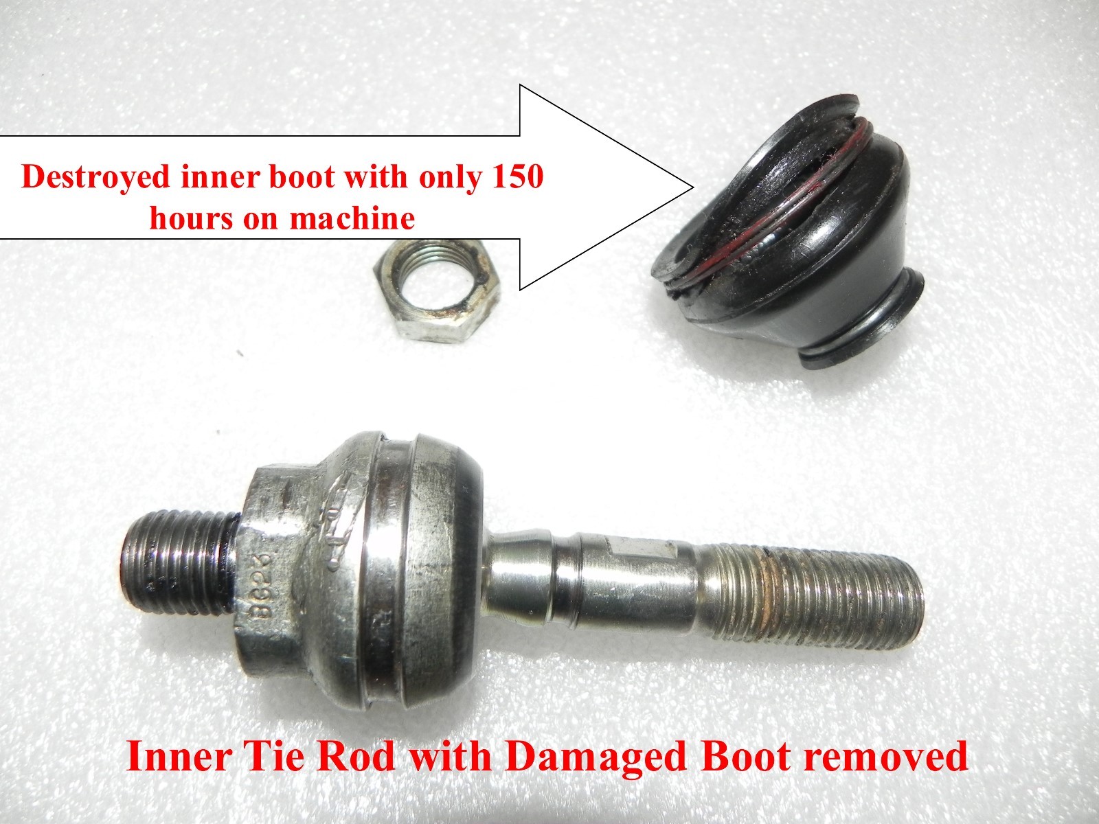 Kubota BX,B,GR Inner Tie Rod Boots (2) USA made not China copy 1 yr warranty