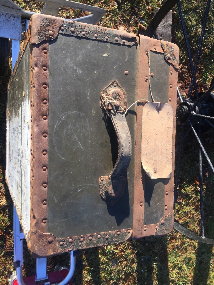 Lambert VTG Military World War II 2 Foot Locker Trunk Army Oakland CA Genesee PA